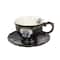 Assorted 7oz. Skull & Roses Ceramic Teacup & Saucer Set, 1pc. by Ashland®